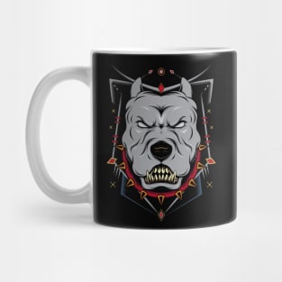 Pitbull emblem design Mug